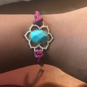 Moroccan inspired adjustable rope bracelet